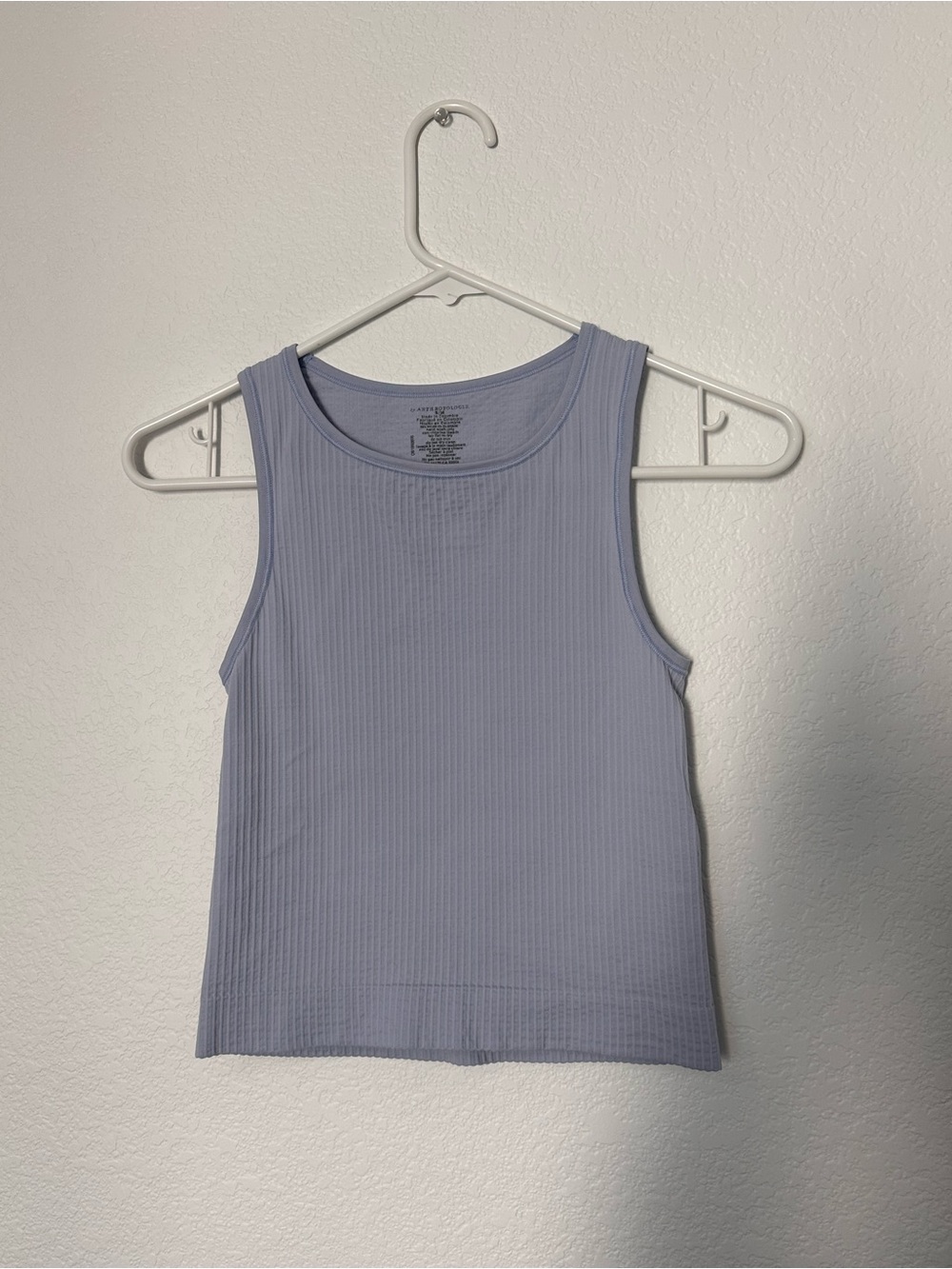 Anthropologie Ribbed Tank Top Baby/Light Blue